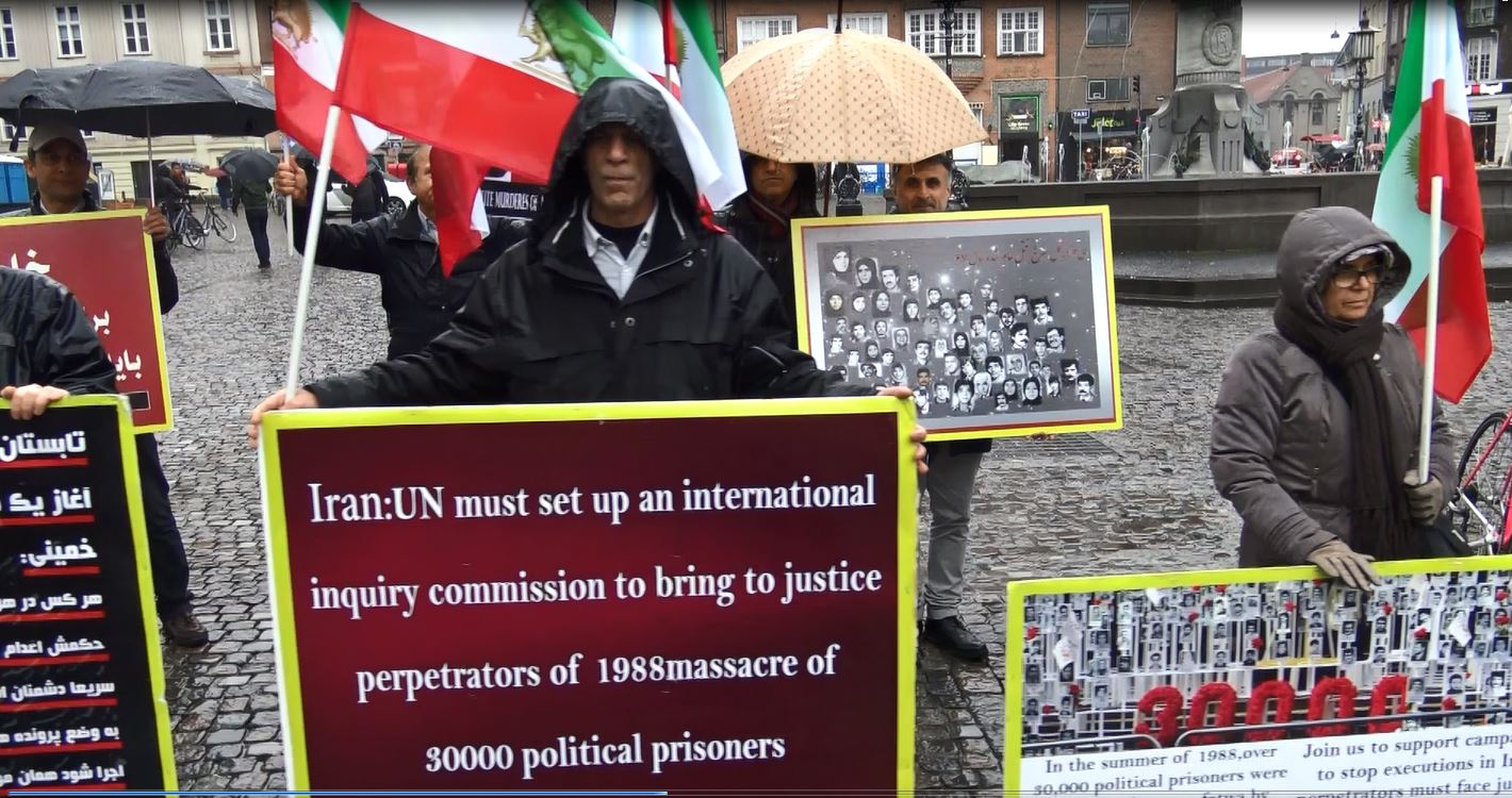 همبستگی با کارزارجهانی جنبش دادخواهی - قتل عام مجاهدین درتابستان ۶۷ کپنهاک - دانمارک